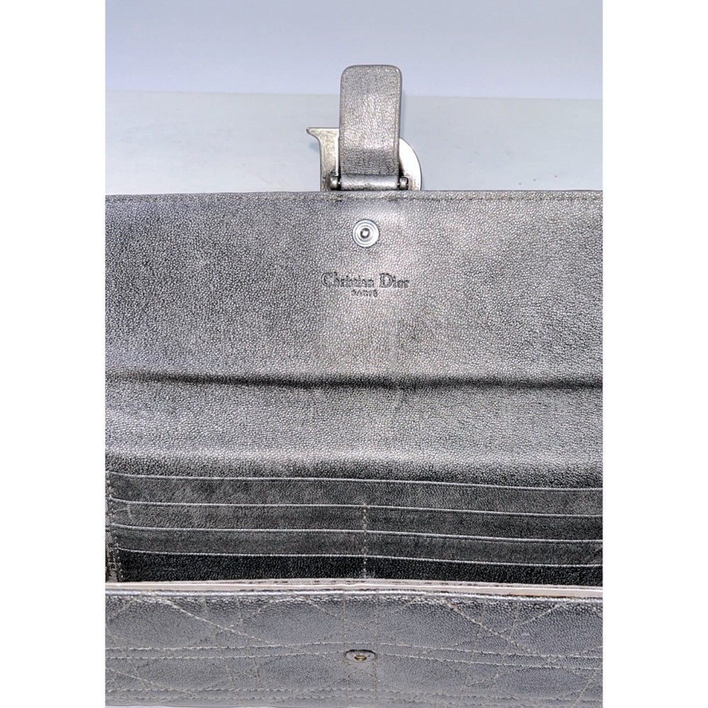 Dior Leather Cannage Stitch Wristlet Clutch Bag - Picture 3 of 8